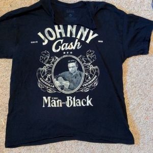 johnny cash shirt, size large